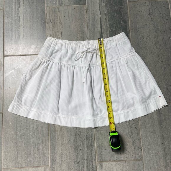 Xirena Sophie Elastic Waist Pull-On White Mini Skirt with Pockets Size Medium - Picture 5 of 9